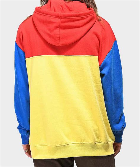 men s color block pullover hoodie oversized color block hoodie