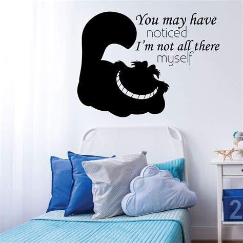 Cheshire cat poster home wall art canvas picture print home office hotel apartment living room decor painting. Cheshire Cat Wall Decal Vinyl Decor Wall Decal - CustomVinylDecor.com
