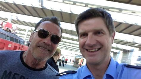 German Police Terminate Arnold Schwarzeneggers Cycling Bbc News