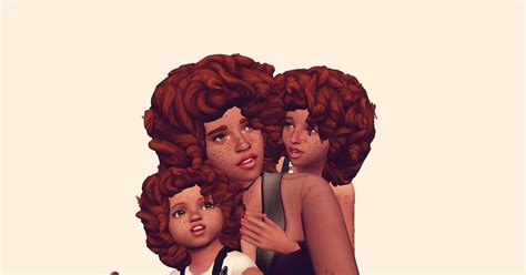 Curly Fro Hair Sims 4 Cc Maxis Match Sims 4 Curly Hair