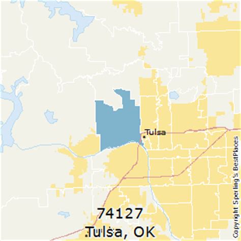 This page shows a google map with an overlay of zip codes for the us state of oklahoma. Best Places to Live in Tulsa (zip 74127), Oklahoma