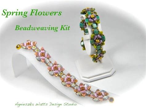 Beading Kit Bracelet Spring Flowers With A