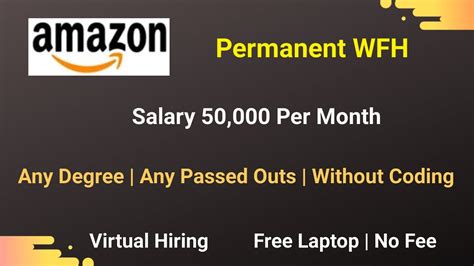 🔥 Amazon Permanent Work From Home Job Any Degree Batch Amazon Wfh