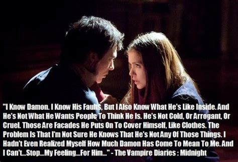 A great memorable quote from the the vampire diaries , season 5 show on quotes.net. I ADORE Damon and Elena's love | Vampire diaries damon ...