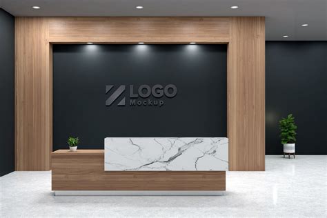 Office Or Hotel Reception Logo Mockup Graphic By Shahsoft Creative