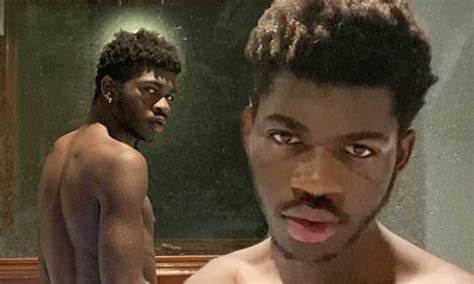 Lil Nas X Goes Shirtless In A Hot Tub For A Series Of Racy Snaps In