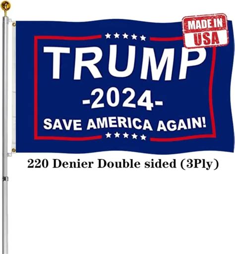 double sided save america again trump 2024 flags 3x5 outdoor 3ply 200d donald t 38 55 picclick