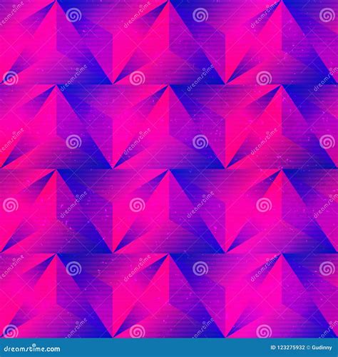 Purple Triangle Seamless Pattern Stock Vector Illustration Of Artwork