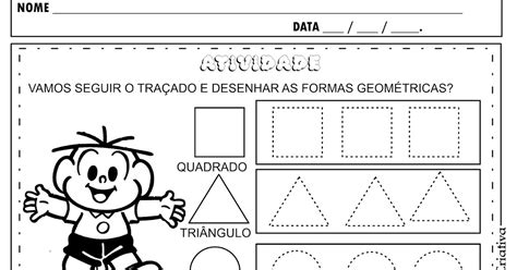 Matemática Infantil Atividade Formas Geométricas Turma da Mônica Hot Sex Picture