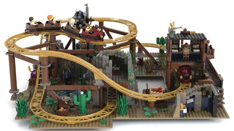 Lego Ideas Gold Rush Mine Train Roller Coaster Bereikt 10k Supporters