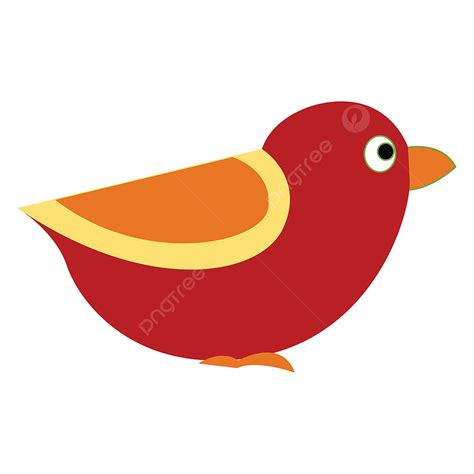 빨간 작은 새 벡터 또는 컬러 일러스트 붉은 작은 새 Png 일러스트 및 벡터 에 대한 무료 다운로드 Pngtree