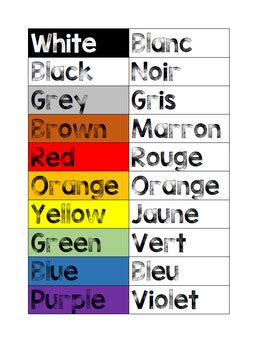 Maybe you would like to learn more about one of these? French - Days of the Week, Colours & Months of the Year by ...
