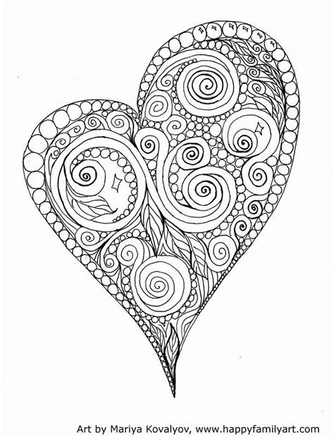 Heart Coloring Pages for Adults | Coloring Books Gallery | Heart