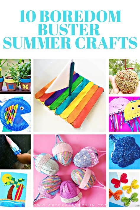 Make These 10 Easy Boredom Buster Summer Crafts With Your Kids Today