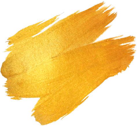 Gold Brush Stroke PNG