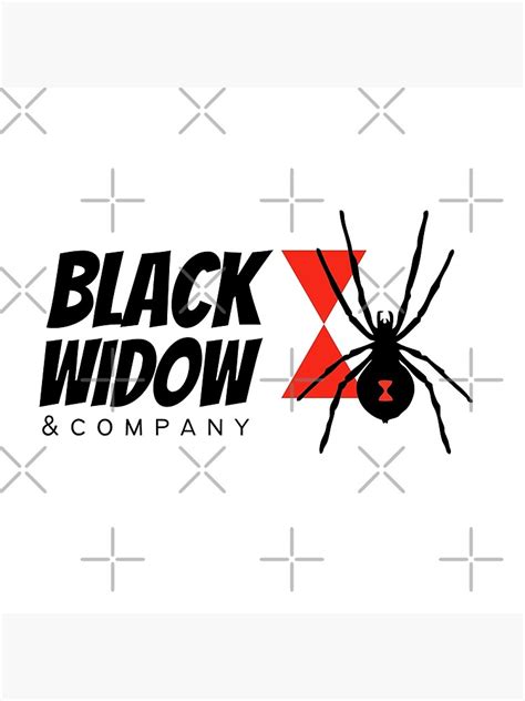 Black Widow Spider And Company Logo Poster For Sale By Miyaactory
