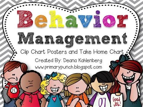 Behavior Management Clip Chart Posters And Take Home Chart