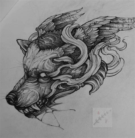 Mori↡art Ti Traditional Wolf Wolf Tattoo Design Wolf Tattoo