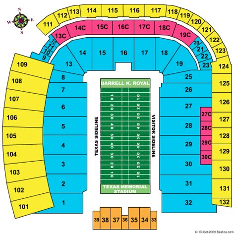Darrell K Royal Texas Memorial Stadium Seating Chart Darrell K