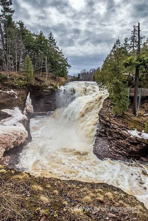 Rainbow Falls On The Black River In The Ottawa National Forest