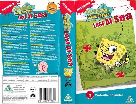 Spongebob Squarepants Lost At Sea Uk Vhs Scan By Saltren90 On Deviantart