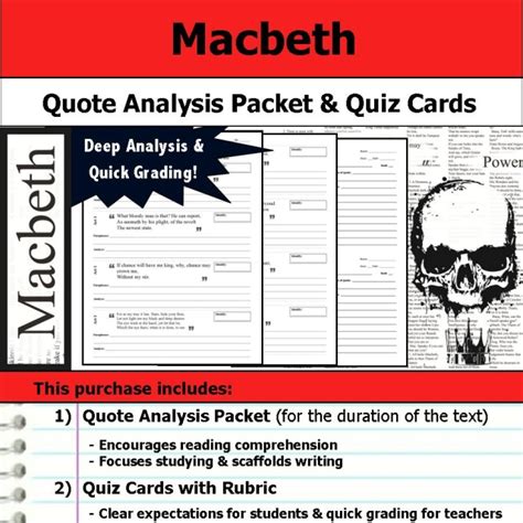 Every shakespeare play summed up in a quote from the office. Macbeth - Quote Analysis & Reading Quizzes