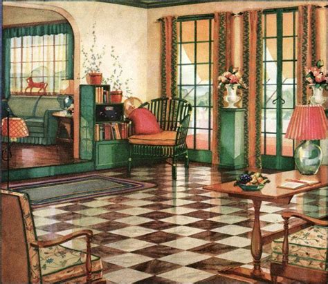 25 Cool Illustration Pics Of Armstrongs Interior Designs In The 1920s