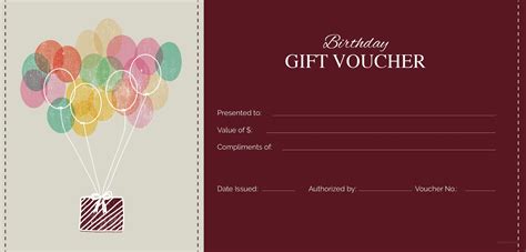 Birthday Voucher Template Download In Word Illustrator Psd Apple