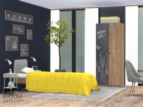 Iridium Bedroom By Wondymoon For The Sims 4 Sims House Kids Bedroom