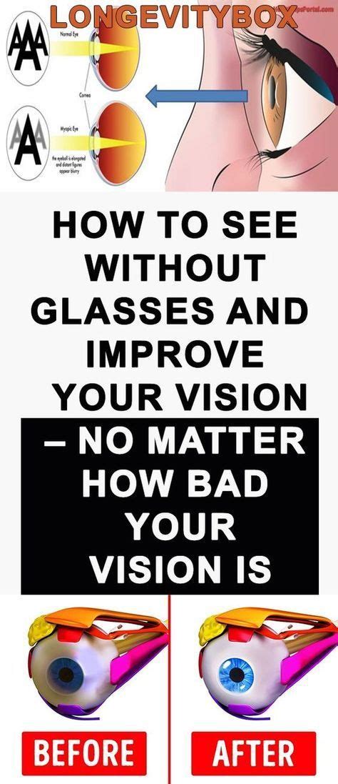 How To See Without Glasses And Improve Your Vision No Matter How Bad Your Vision Is Eye