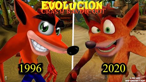 Evolución De Crash Bandicoot 1996 2020 Youtube
