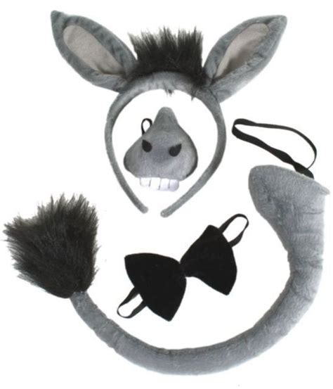 Adults Donkey Set With Sound Nose Tail Kids Book Week Nativity Fancy