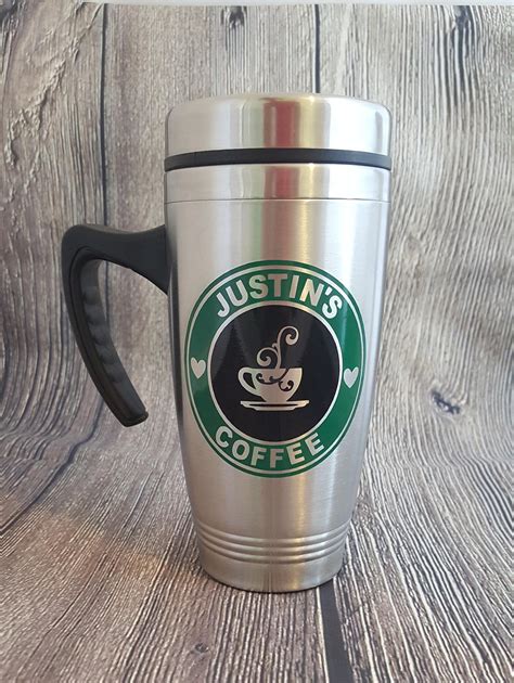 To Go Coffee Mugs Personalized Personalized Black Travel Coffee Mug