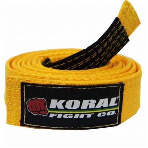 Koral Kids Jiu Jitsu Belt Yellow