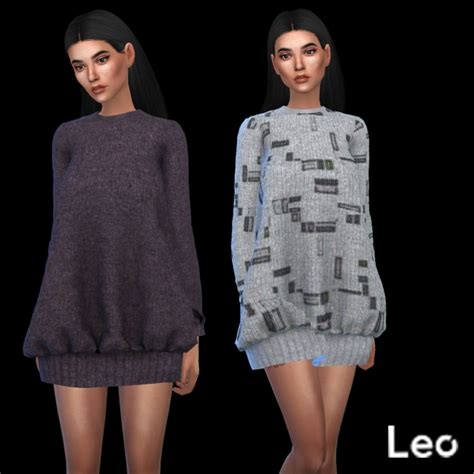 Oversized Sweater At Leo Sims Sims 4 Updates