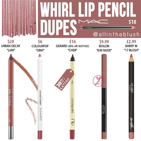 Mac Whirl Lip Pencil Dupes All In The Blush Drugstore Makeup Dupes Beauty Dupes Lipstick
