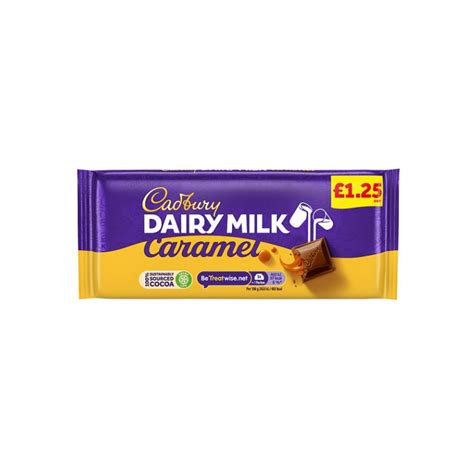 Cadbury Dairy Milk Caramel £125 Chocolate Bar 120g Sids Shop