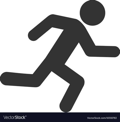 Running Man Flat Icon Royalty Free Vector Image