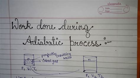 Two isentropic processes and two isobaric processes. "Work done during an adiabatic process "- law of ...