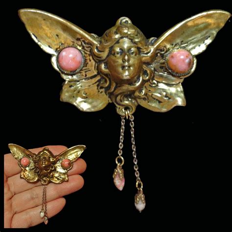 Art Nouveau Fairy Brooch From Fransfinds On Ruby Lane