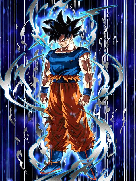 Goku Ultra Instinct Ssr Card Art With Blue Shirt Dbzdokkanbattle