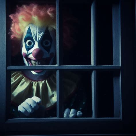 100 Creepy Clowns Peeking Images Photos For Dark Creepy Journaling