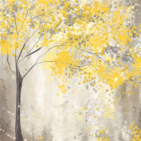 Check spelling or type a new query. Yellow And Gray Tree Painting by Lourry Legarde