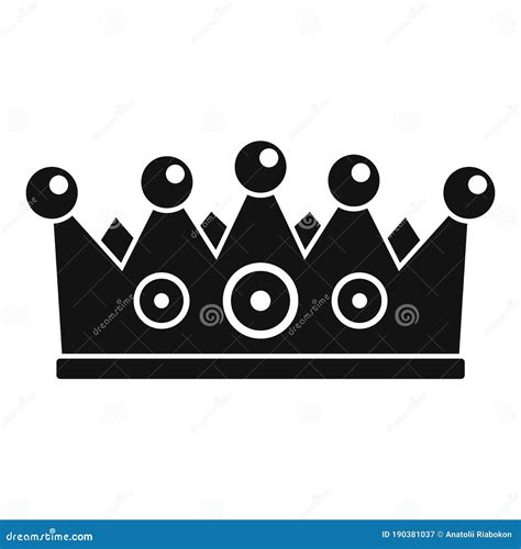 Excellence Crown Icon Simple Style Stock Vector Illustration Of