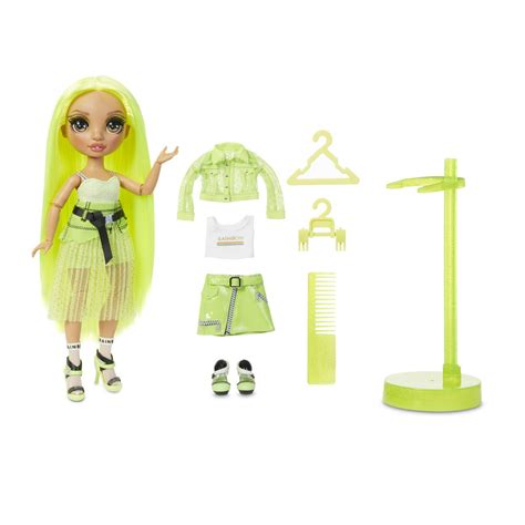 Rainbow High Karma Nichols Neon Green Fashion Doll With 2 Complete