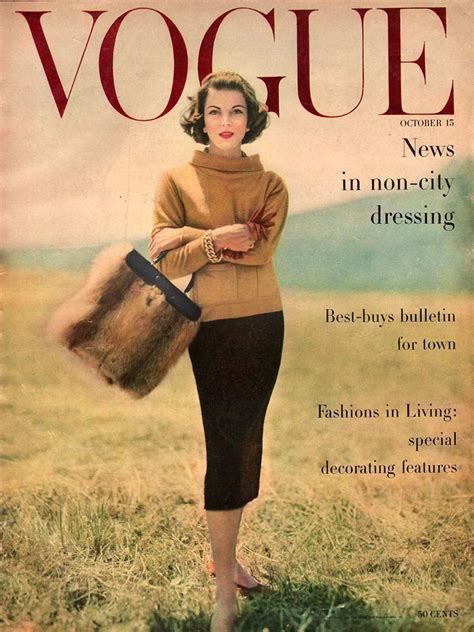 Vogue Magazine 1956 Vogue Magazine Covers Vintage Fashion