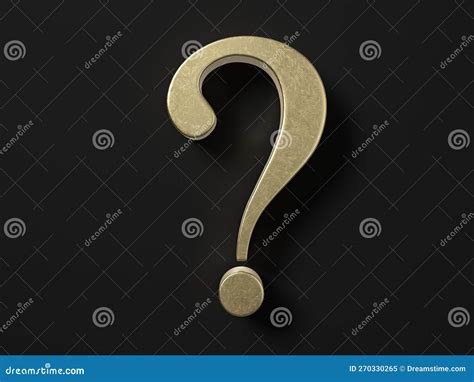 3d Gold Question Mark Group Stock Photo 44958756