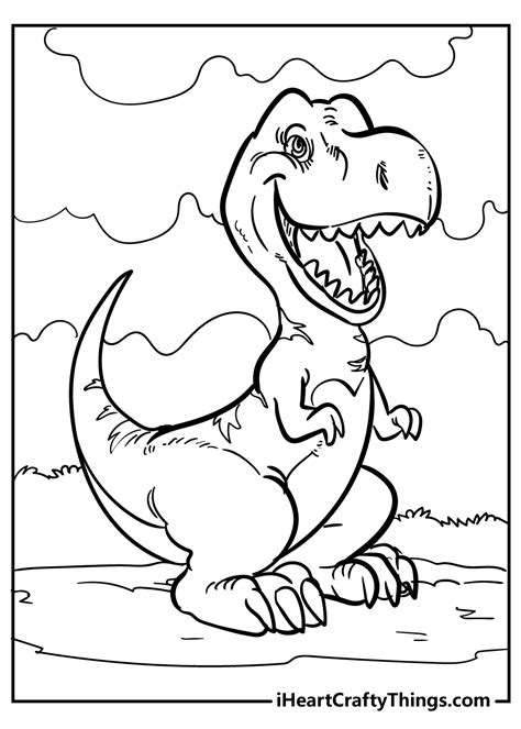 Tyrannosaurus Coloring Pages 100 Free Printables Coloring Library