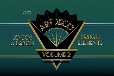 Art Deco Logo Templates Vol 2 Pre Designed Photoshop Graphics