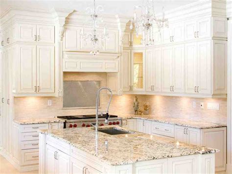 In addition, white countertops and cabinets can make your space feel larger if you have a dynasty brown marble provides rich brown color to go along with beige and white veining. Granite Colors for White Cabinets - Home Furniture Design